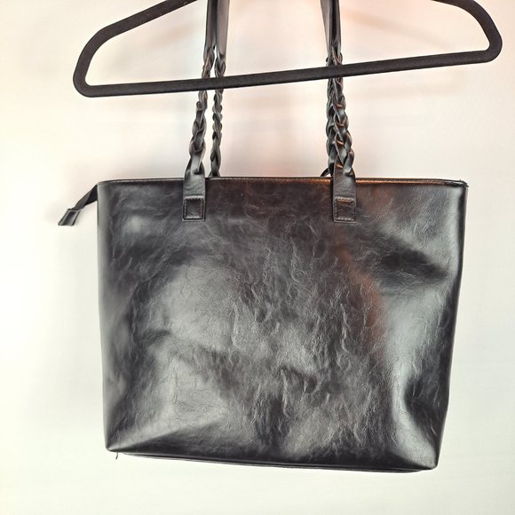 Ourbag Black Tote-Style Bag with Tassel Large - Picture 2 of 8